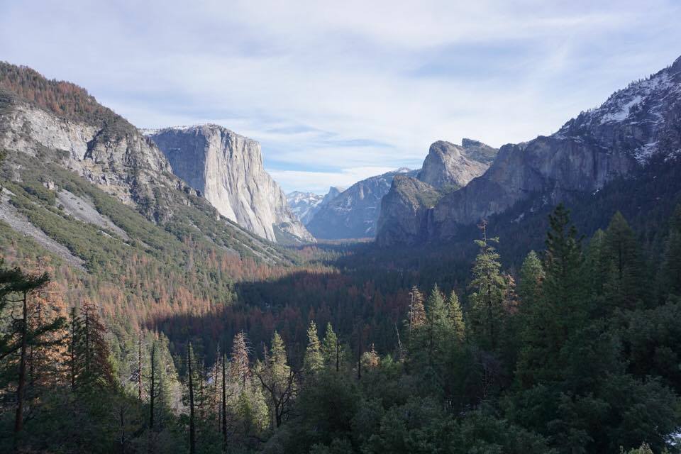 This is Tunnel View!! You come out of a long tunnel on the drive into Yosemite Valley and come across this incredible scene on your way out. It's magical!!!