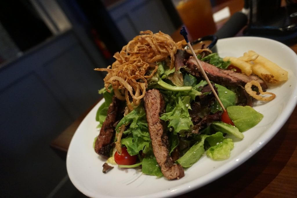Steak Salad at Dave & Buster's at the Outlets at Orange | Global Munchkins