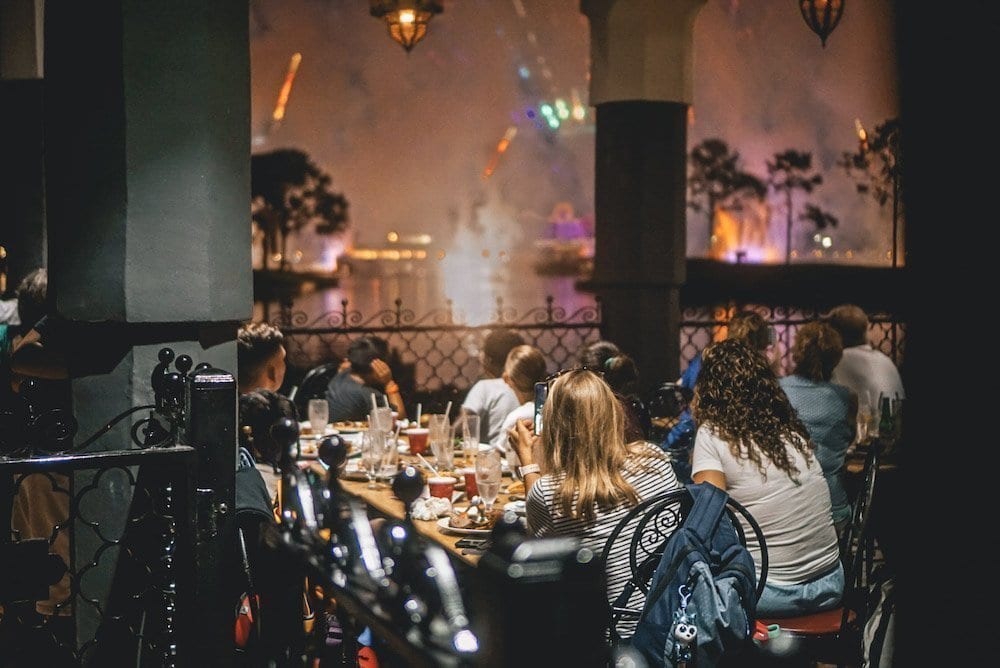 Disney World Tips - Dine at Spice Road Table for Fireworks Viewing