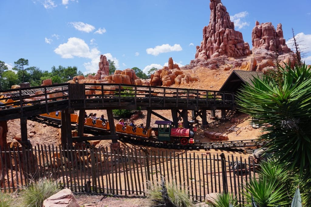 Scenic Shot of the Thunder Mountain ride at Magic Kingdom in Disneyworld | Global Munchkins