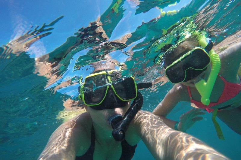 Snorkeling at El Conquistador Resort. in Puerto Rico at Lobo Natural Park