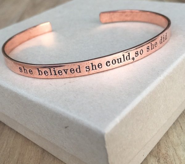 she believed she could, so she did