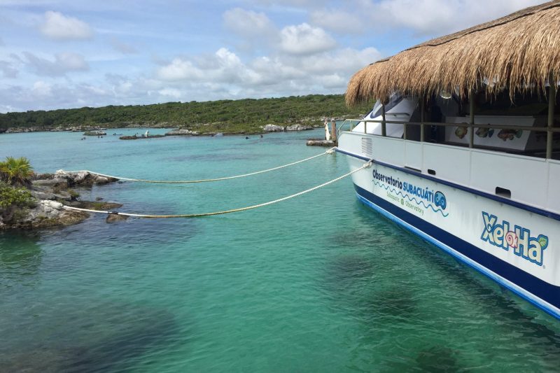 Snorkeling Lagoon at Xel-Ha part of the all inclusive experience in Cancun Mexico