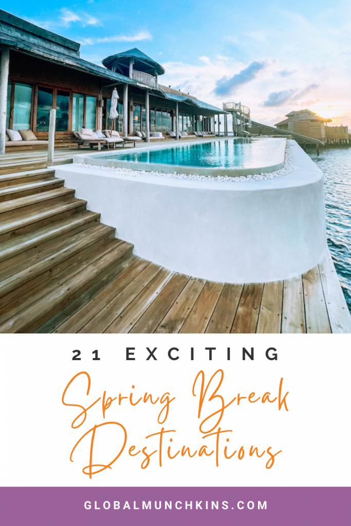 Finding the perfect spring break location can be tricky for families as college craziness takes over some of our favorite destinations. That is why I have put together a list of 21 Spring Break Ideas for Families. Whether you are looking to spend spring break with the family on the slopes, on a beach or in a saddle, here’s an awesome recommendation for you + tips on how to save money on your family spring break. #traveltips