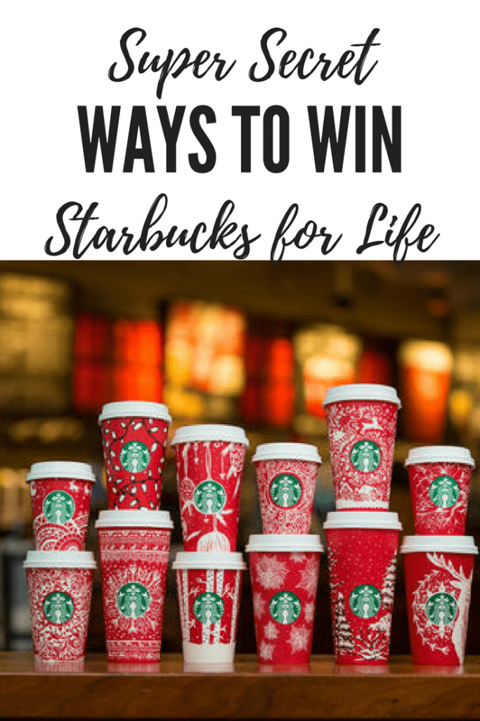 super secret way to win starbucks for life