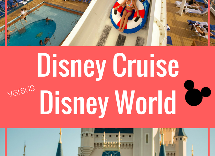 Trying to decide- Disney Cruise vs Disney World? Learn the pros and cons of both to help you make a well informed decision on which Disney Vacation is BEST for your family. Plus, learn how to save $$ on both.