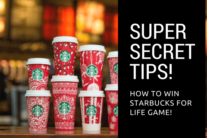 Super Secret tips starbucks for life