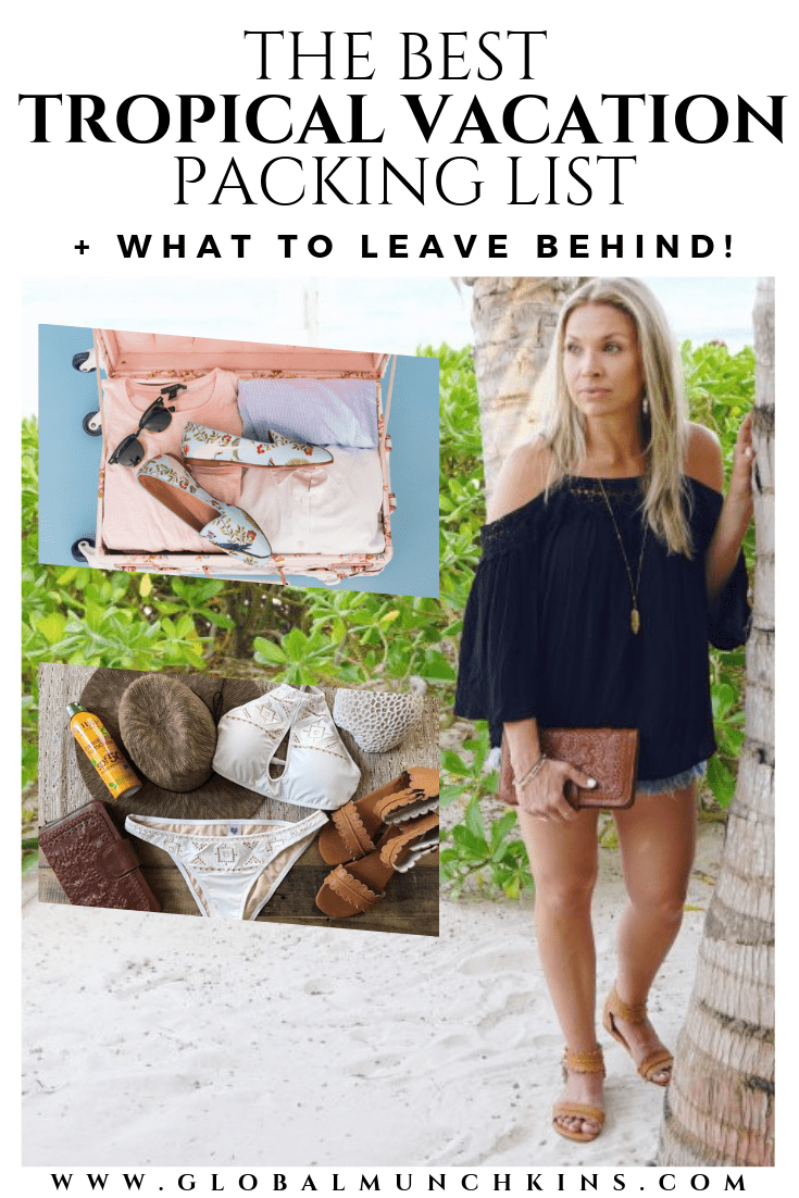 The Best Tropical Vacation Packing List + What To Leave Behind! 12 I have put together the BEST Tropical Vacation Packing List after struggling to figure out what in the world I needed to pack for my upcoming Caribbean Cruise. #traveltips #travel #packingtips #vacation #tropical #tropicalvacation #adventureessentials #travelessentials