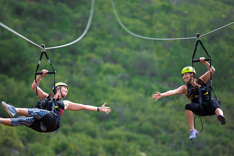 Zipline in Maui